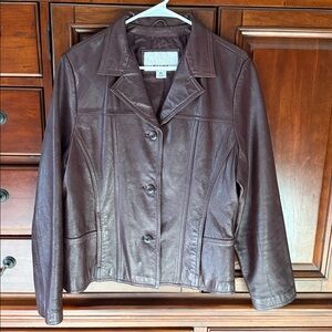Wilsons Leather MAXIMA Women's Dark Brown Leather Jacket, XL